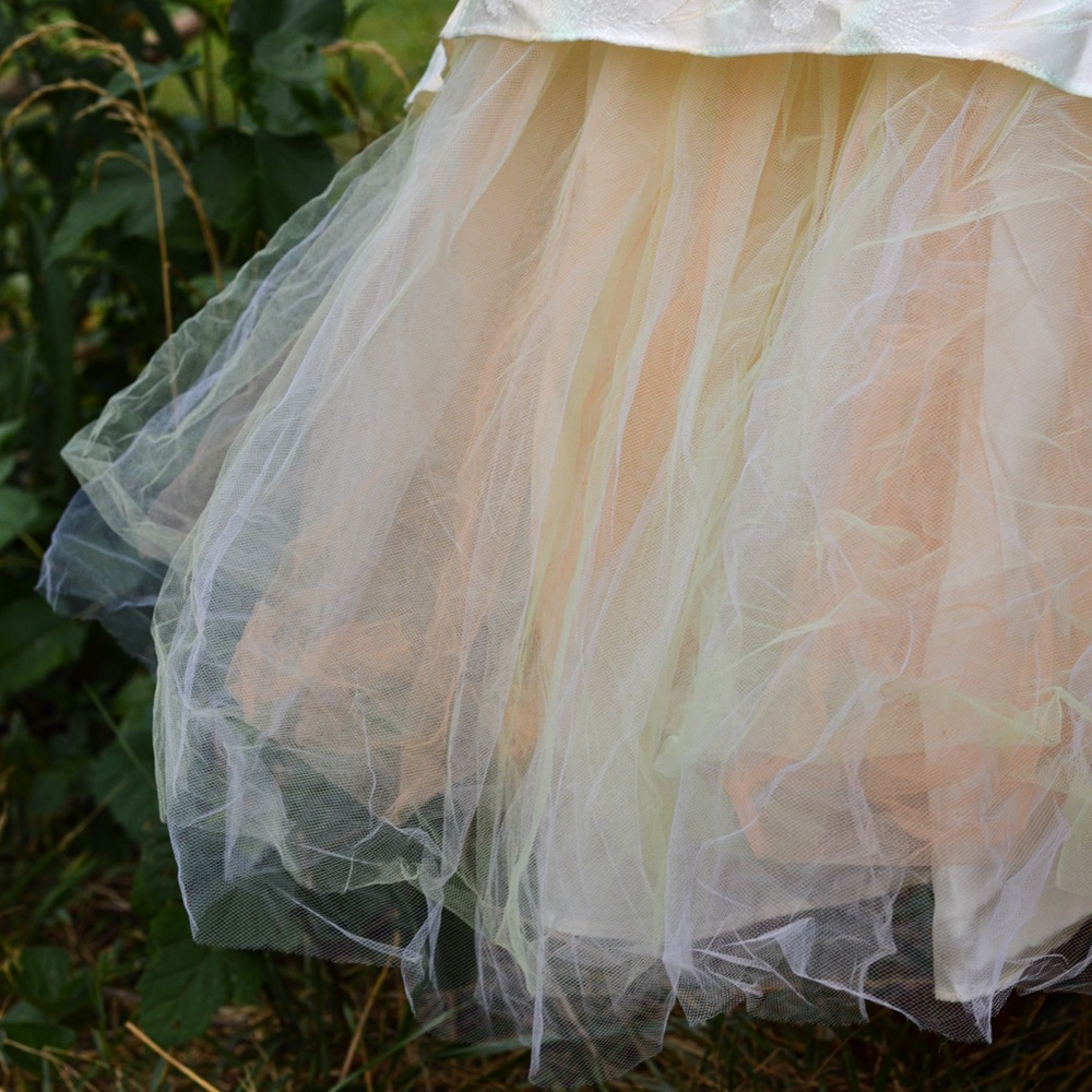 Vintage 90s Prom Dress ZUM ZUM Satin - Picture 4 of 14
